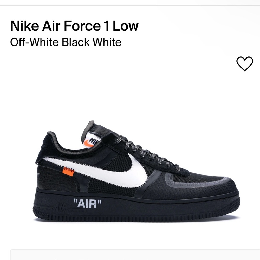 Off-white x Air Force 1 black